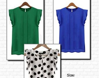 PDF Pattern, Light top, Top, Blouse,Woman, volant sleeves,Sewing pattern, Design pattern, Modern pattern, Blouse pattern, Fashion, Clothing,