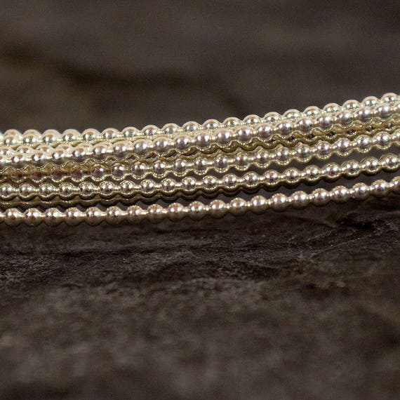 12ga Beaded Sterling Silver Wire 12ga DS Choose Your