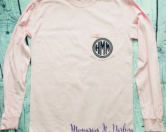 Monogram tshirts | Etsy