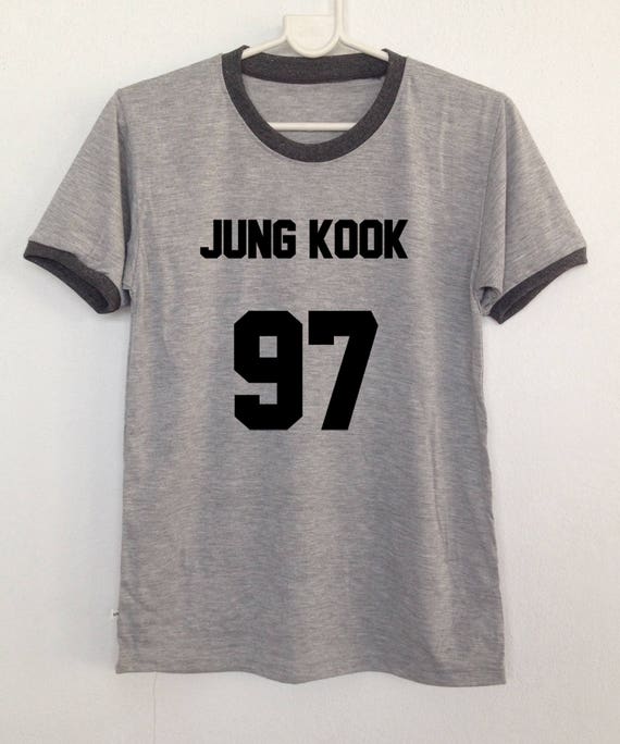 Jung kook Kpop Bts clothing Bangtan boys tshirt singer korean