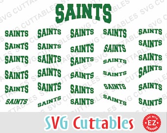 Saints EZ Layouts, svg, eps, dxf, Set of 30, Digital Cut File for cutting machines