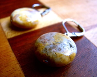 3567 - Earrings Yellow Jasper