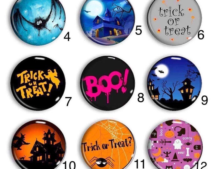 Halloween party favor magnet - Trick or treat giveaway - Halloween party - Halloween Decor - Fridge Magnet