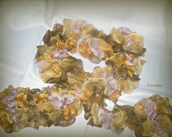 fancy scarf, ruffled