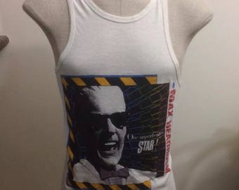 Vintage Max Headroom T shirt Sz Medium 1980s