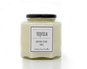 Tequila Scented Candle, Cocktail Scented Candle, Strong Scented Candle, Hand Made Candle, Soy Wax Candle, Tequila Candle, Tequila Scent