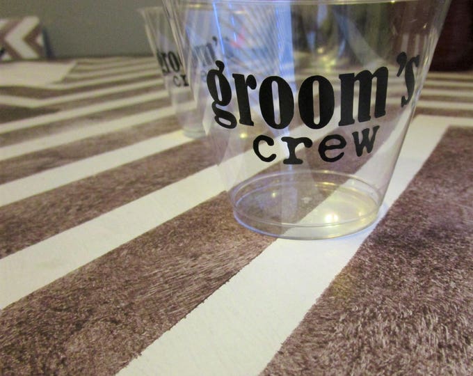 Grooms Crew / Groomsman Cup / Bachelor Party / Groom Party Cup / Weddings / Groomsmen Gift / Best Man Gift / Custom Groomsmen Gifts / Groom