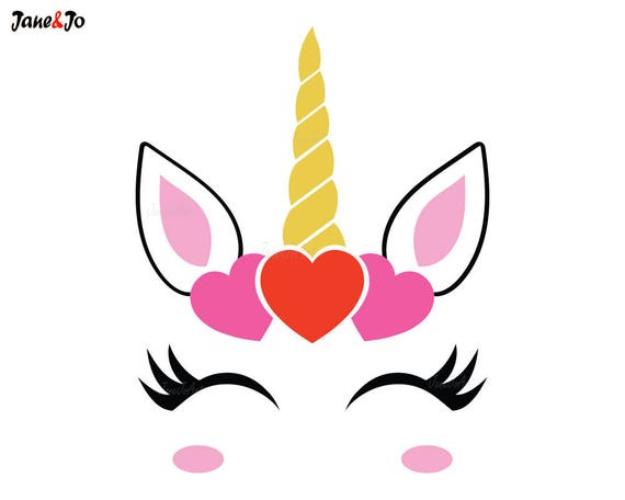 Download Unicorn Valentine svgUnicorn Face SVGUnicorn Face