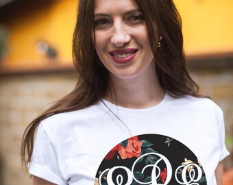 Monogram shirt / Monogram shirts for women / Monogramed shirts / Monogrammed tshirts / Monogram shirts for bridesmaid / Personalized t shirt