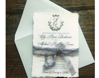 Deckle Edge Wedding Invitations 47863E88700ba74b42c896012efc4d40