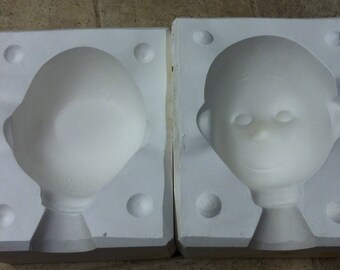 Vintage Pitiful Pearl Porcelain Doll Head Face Ceramic Mold RD-350 RD350 Romans A5