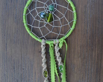 Green Beaded Dreamcatcher
