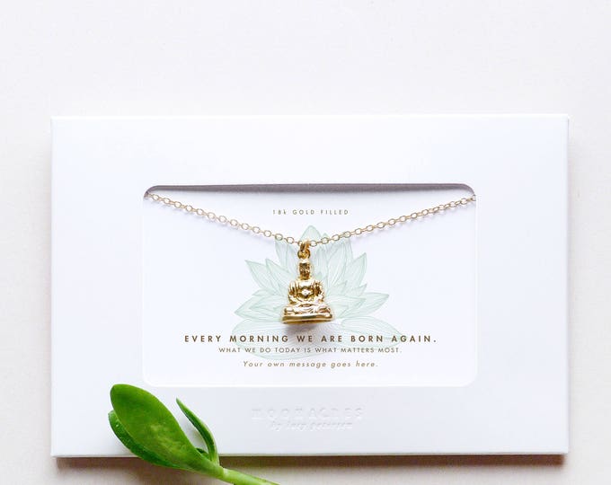 Every Morning We Are Born Again | Custom Customized Personalized Message Card Zen Namaste Buddha Yoga Meditation Friend Encouragement Gift