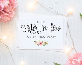 Sister in law card | Etsy