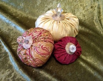 Fabric Pumpkins, Harvest Thanksgiving Decor, Pumpkin Decor, Thanksgiving Pumpkin, Harvest Pumpkin, Stuffed Pumpkin, Plush Pumpkin