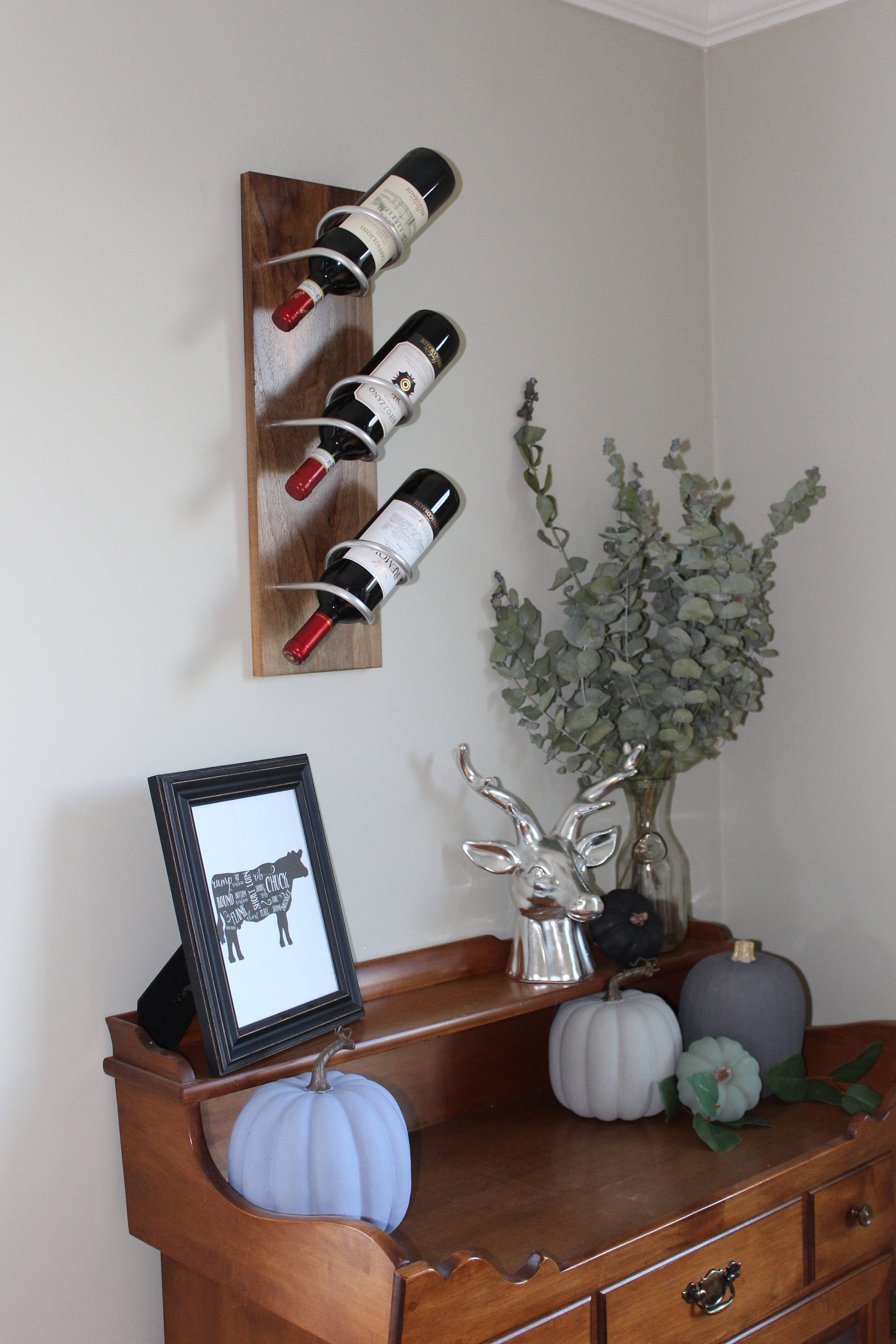 Wall mounted Wine Rack Gifts for her Modern home gift