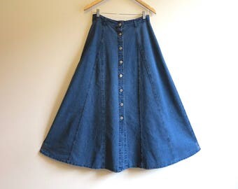 Jupe Fantaisie Bi-Matière En Jean - Marque Save The Queen - Taille M - Occasion Très Bon État