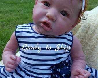 Reborn Baby Saskia by Bonnie Brown, Ready to Ship! Rooted Hair, Magnetic Pacifier, comes with COA, Limited Edition. Comes with Box Opening!