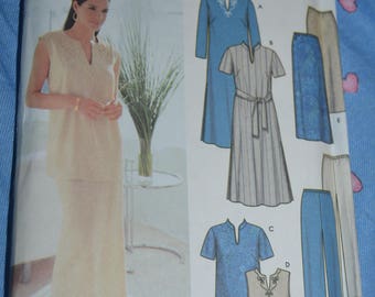 Simplicity 7168 Misses Dress or Top Skirt and Pants Sewing Pattern - UNCUT - Size 18W -24W