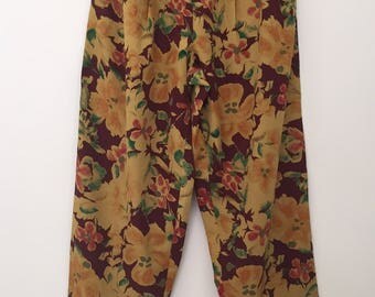 Betty Barclay / Vintage pants / banana pants / baggy pants / high waisted pants / hip hop pants / african pants / summer pants / 90s pants
