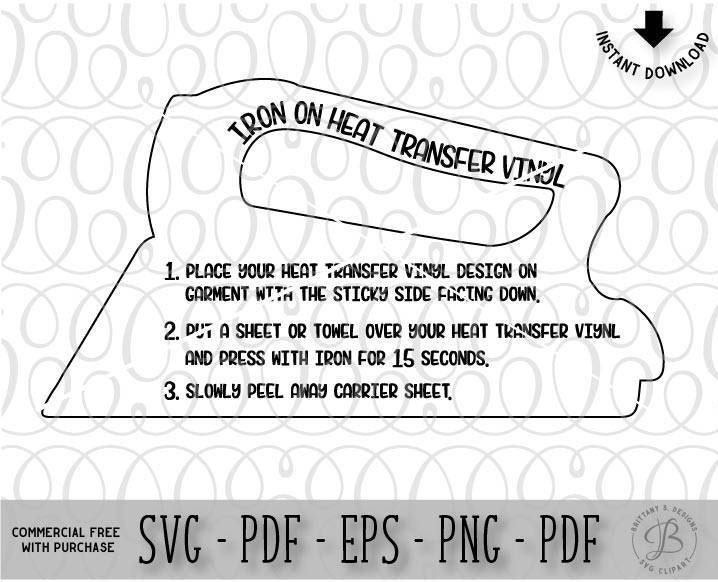 Iron on HTV care instructions Care instructions svg Svg