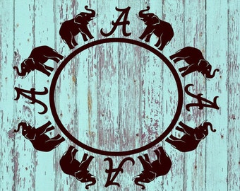 University of Alabama Monogram Decal #2/UofA/Crimson Tide/Roll Tide/Monogram/Monograms/Tumblers/Tumbler Decals/Yeti