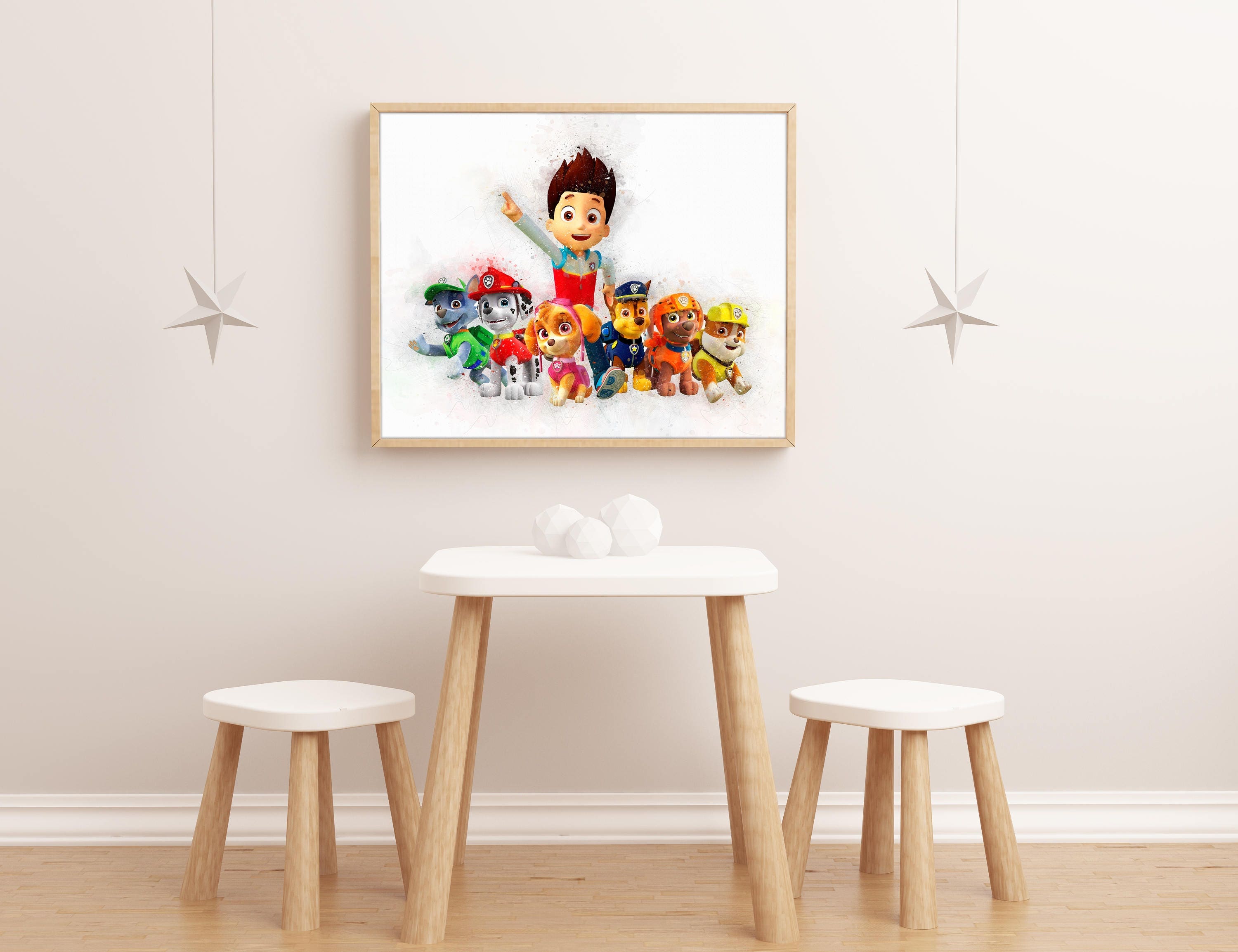 Paw Patrol Wall Art Paw Patrol Wall Decor Paw Patrol