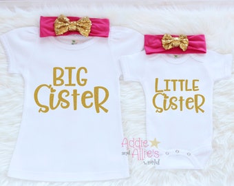 Big Sister Shirt, Matching Sister Outfits, Big Sister Outfit, Big Sister Little Sister Outfits, Little Sister Outfit, Sibling Outfits, SS3HP