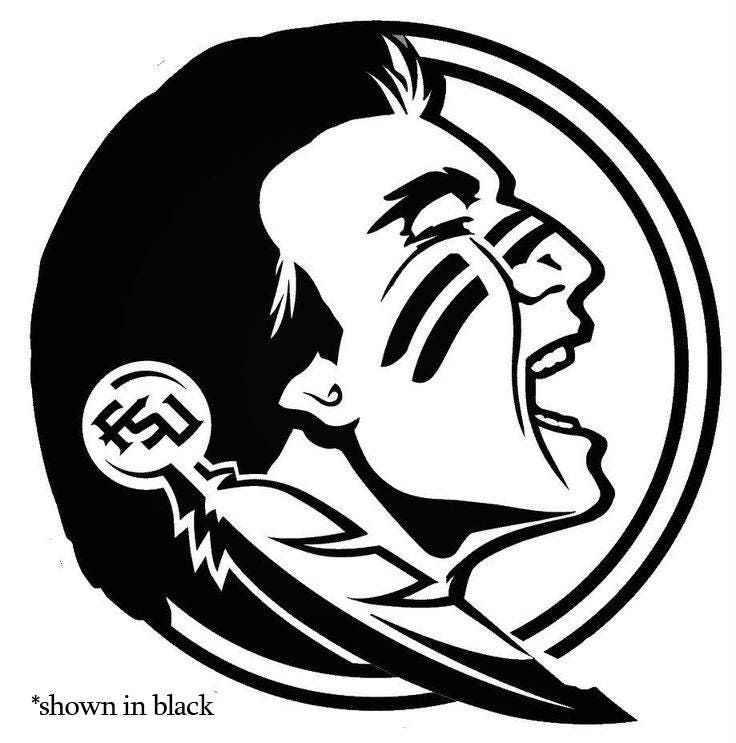 FSU Seminoles Vinyl Decal for YETI RTIC Car Cooler Laptop