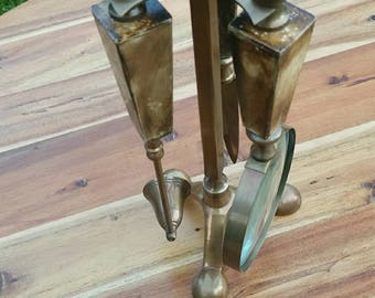 Estate Sale Find. Magnifying Glass Set. Trifecta Set With Letter Opener and Candle Extinguisher. Very Nice. Sophisticated.