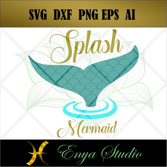 Download Items similar to Splash Mermaid svg, Mermaid Design svg ...