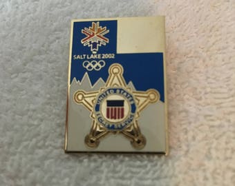 Olympics Secret Service Pin Salt Lake City 2002