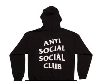 Antisocial Social Club Hoodie Yeezus Hoodie Kanye Hoodie Unisex Black Hoodie