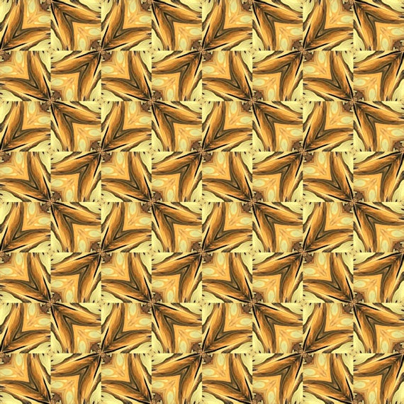Brown Cream Hand Created Red Peach Artist Lycra Knit Fabric By The Yard Athletic Apparel Swimwear Swim Suit
