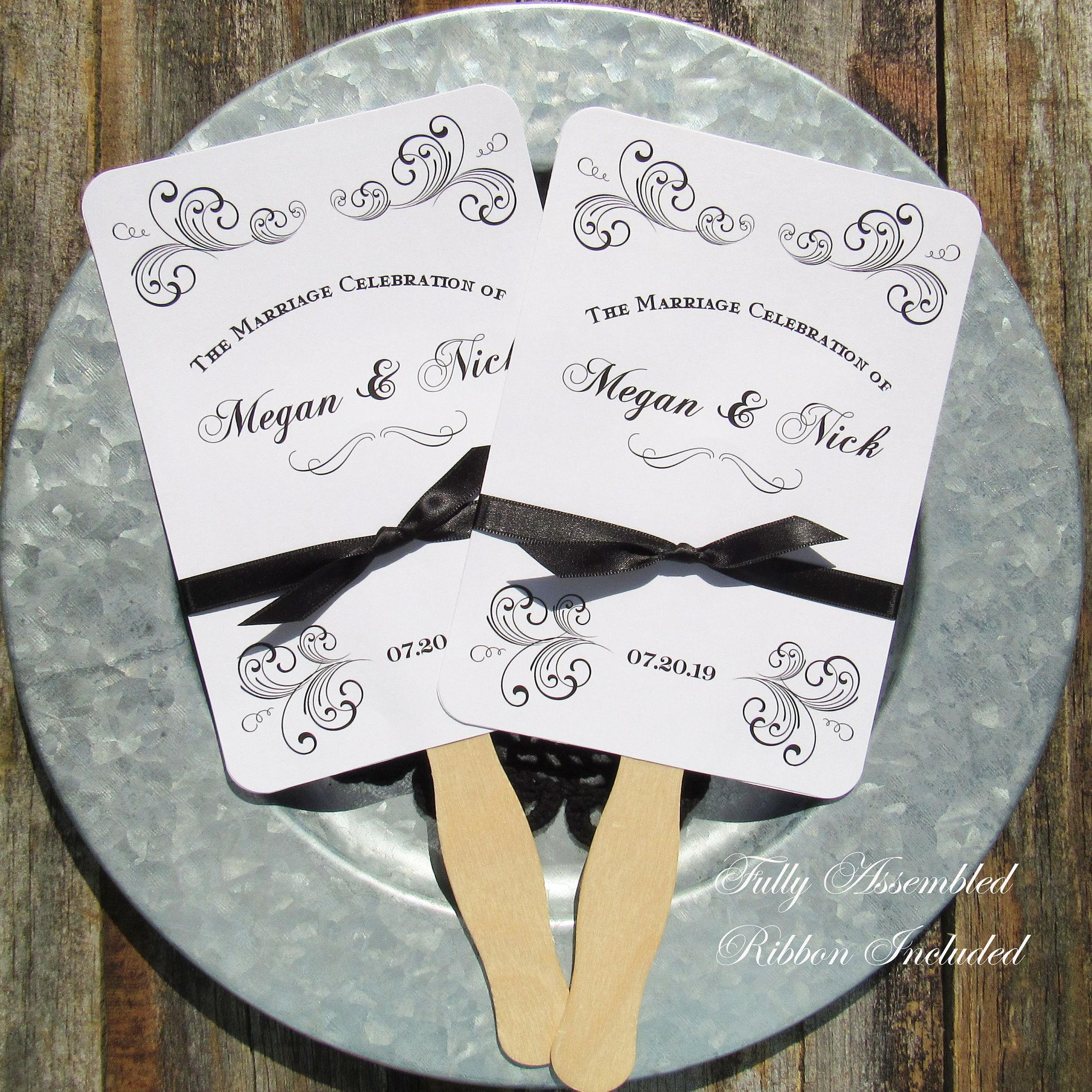 Wedding Favor Fans Wedding Fans Unique Wedding Fans