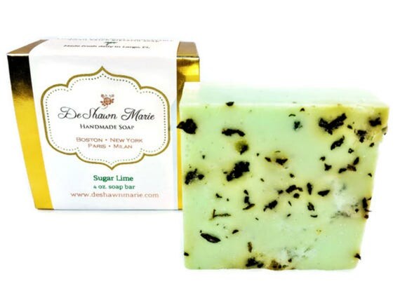 SOAP- Sugar Lime Soap - Vegan Soap - Mojito Soap - Handmade Soap- Soap Gift - Birthday Gift - Christmas Gift