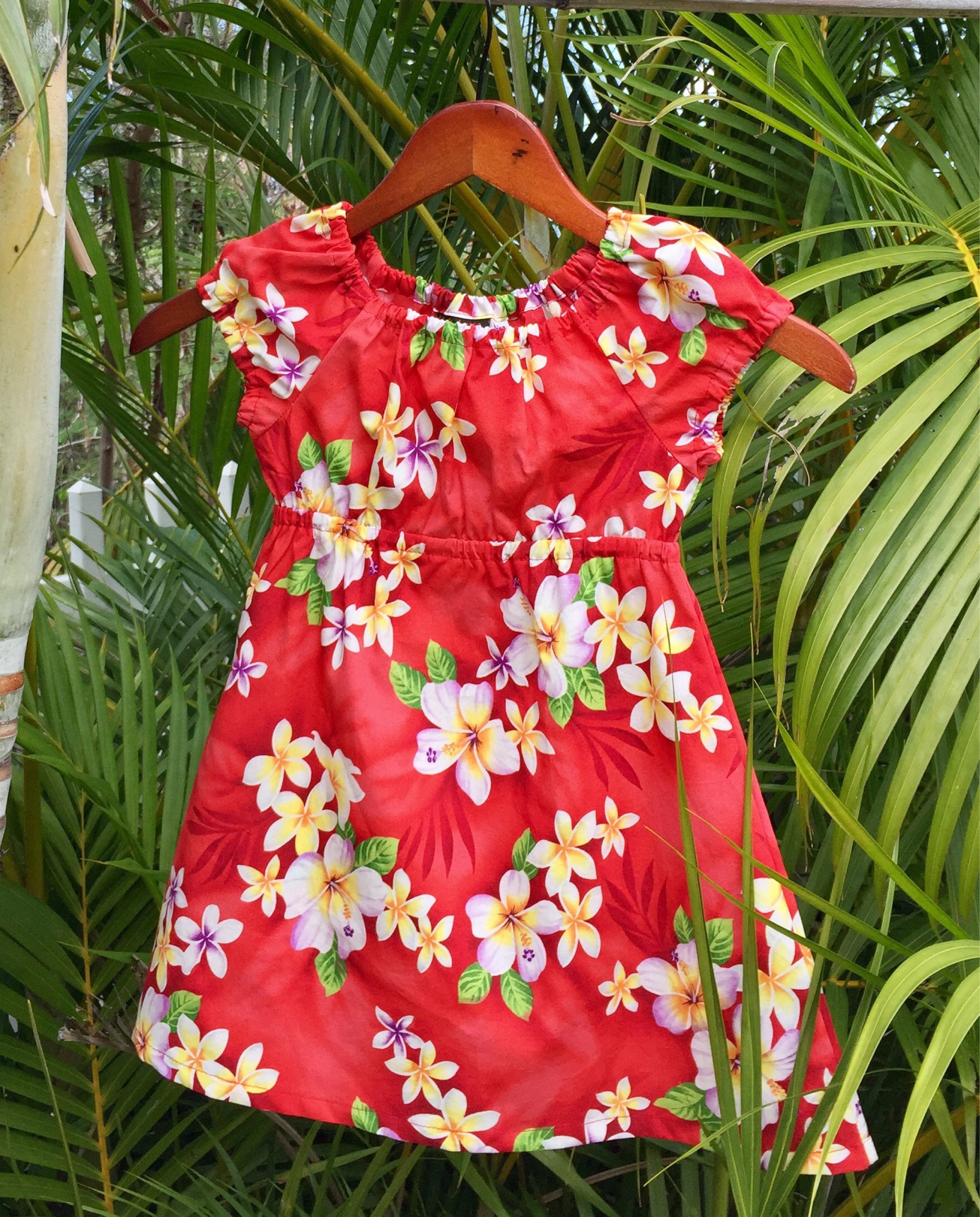 Girls Handmade Hawaiian Muu Muu Dress Kalea made in Hawaii