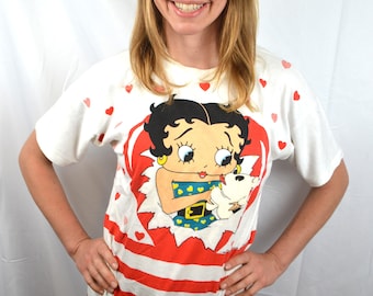 Vintage 1988 Classic Betty Boop Tee Shirt Top
