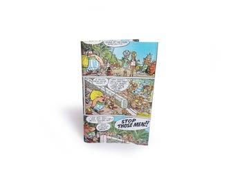 Asterix Passport Cover - Recycled Vintage Comic in Vinyl - Travel Wallet