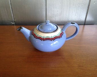 Vintage Enamel Teapot, Enamel Coffee Pot, Retro Blue Tea Pot, Retro Kitchen Decor, Enameled Coffee Pot, Cottage Kitchen, Shabby Chic Decor
