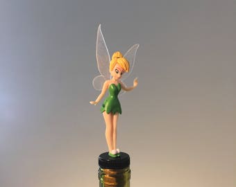 Tinkerbell Wine Stopper, Tinker Bell Gift, Fairy Wine Gift, Peter Pan Wine Gift, Wine Lover, Fairy Wine Stopper, Fairy Wine Gift,