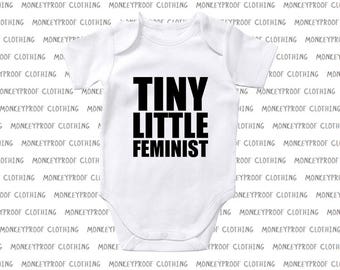 Tiny Little Feminist, Baby Outfit, Romper, Coverall, Gifts for Baby, Baby Gifts, Baby Shower Presents