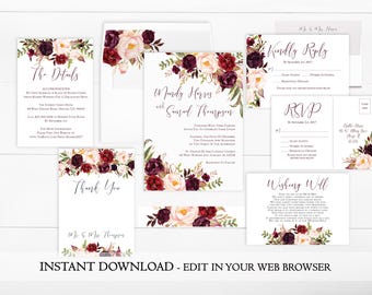 Marsala wedding | Etsy
