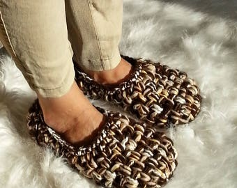 Super CHUNKY Slippers, Crochet SLIPPERS, Womens slippers, Women's gift, Gift for Her, Birthday gift, SOFT, light, healthy home shoes