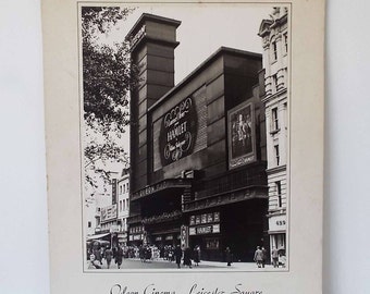 Original 1940's Original Photograph Odeon Cinema Leicester Square London Art Deco Rodney Shepheard