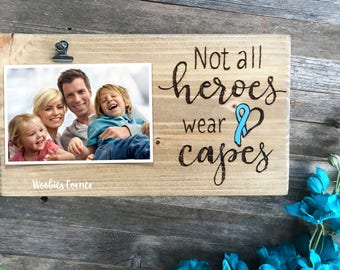 Inspirational frame, Cancer survivor gift, Custom wood sign, Cancer awareness gift, Survivor gift, Custom picture frame, Personalized frame