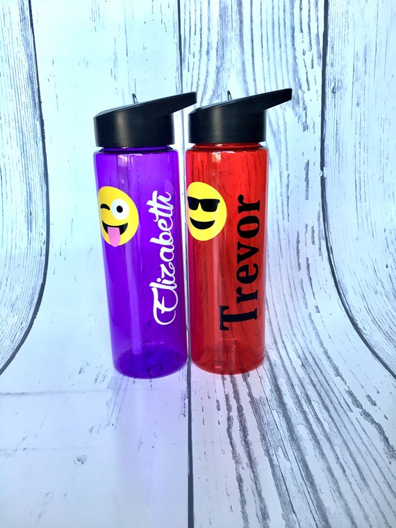 Emoji Kids Personalized Water Bottle