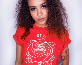 Feminist T Shirt • Girl Power Tee • Feminism Shirt • Girl Power Tee • Feminist Tee • Women's Movement Shirt «« g500red «« (crew, crop, t) ««