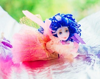 Kids toy mothers day gift fantasy doll gift for kids Toddler Doll waldorf doll elf doll poseable doll gift for goddaughter naive art