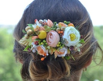 Flower hair clip Wedding hair accessories Wedding headpiece Wedding hair flower Bridal hair clip Girl hair clip Women hair clip Flower girl
